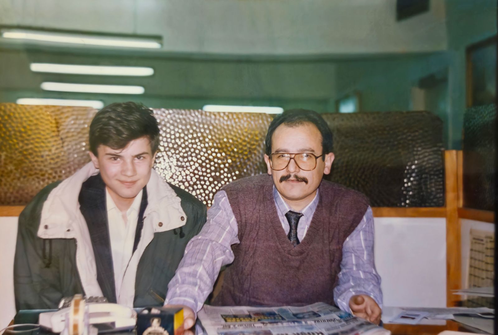 Haber merkezinde gençlik yılları